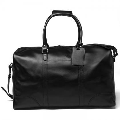 TOURIST LEATHER DUFFLE 21″ – BL..