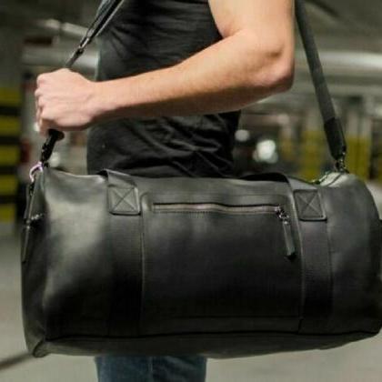 Duffel Bag Leather ,Full Grain Leat..