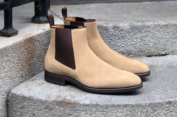 camel chelsea boot