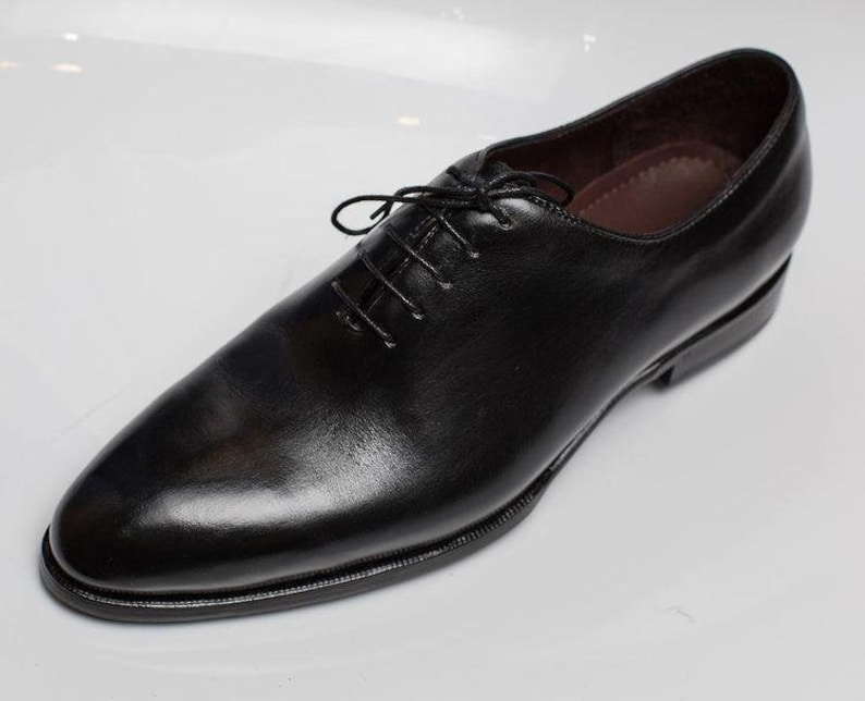 Pure Handmade Black Leather Lace Up Shoes For Men's on Luulla