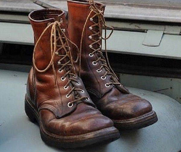 Men's Antique Brown Genuine Leather Long Ankle High Boots Men's Long ...
