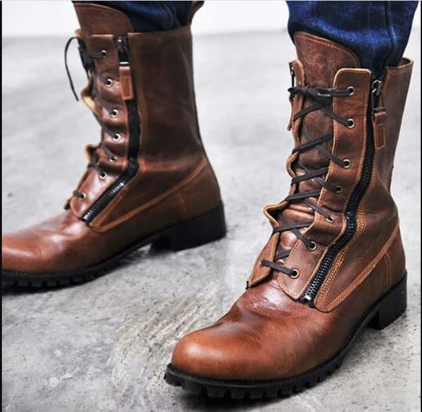 Handmade Men Brown Suede Ankle High Zipper Casual Boots, Men casual Ankle  Boots
