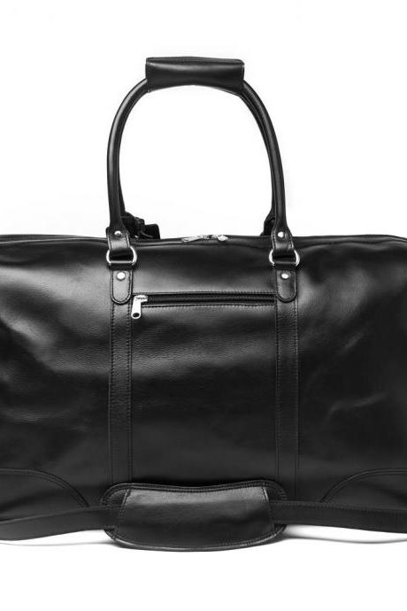 Tourist Leather Duffle 21″ – Black