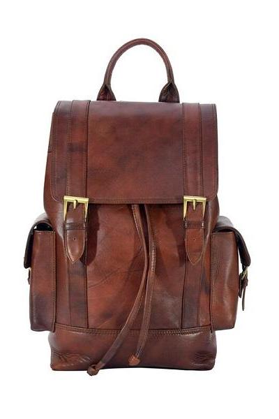 Handmade Leather Vintage Manhattan Backpack Bag, Leather Bags