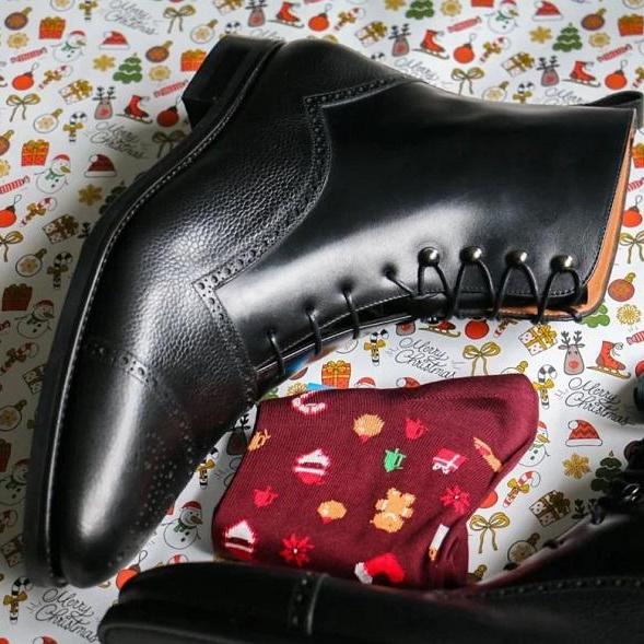 New Handmade Pure Leather Lace Up Ankle Boots For Men's